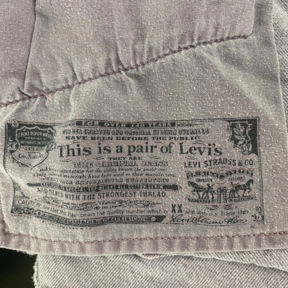 LEVI STRAUSS & CO. - 501 Denim Button Fly shorts in Lavender Size 27 - Picture 8 of 8